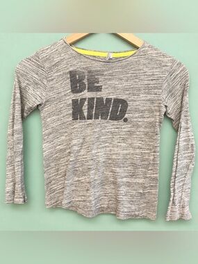 KIDS Joah Love Distressed “Be Kind” Long Sleeve Tee T-Shirt - SIZE 6